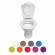 Lunette + abattant WC clipsable - 9 couleurs