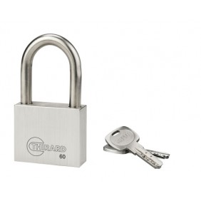 Cadenas de sécurité à clés en inox avec mécanisme à goupilles - 60mm FTH THIRARD