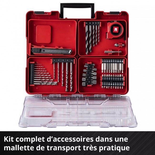 Perceuse à percussion sans fil TE-CD 18:40 Li-i (1x2,0Ah) + 64 accessoires - Power X-Change 3.jpeg EINHELL