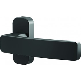 Poignées de porte sur rosaces étroites Quad pour menuiserie aluminium VACHETTE
