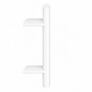 Bâton de maréchal LEViiTA - modèle incliné - blanc RAL 9016 TIRARD