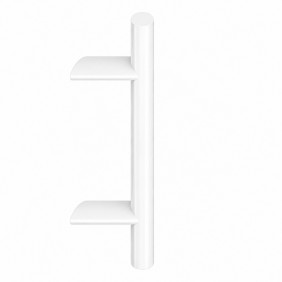 Bâton de maréchal LEViiTA - modèle incliné - blanc RAL 9016 TIRARD