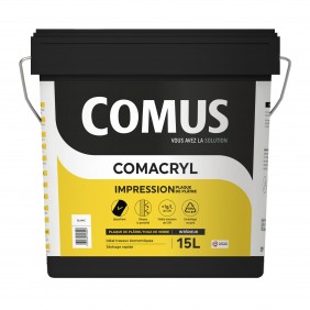 Impression acrylique plaque de plâtre - 15 litres - Comacryl pro-100 COMUS