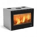 Insert à bois 80 cm avec vue panoramique - 12,4 kW - INSERTO 80 WIDE.16 LA NORDICA EXTRAFLAME