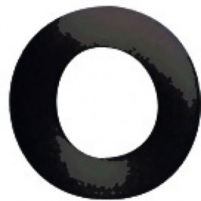 Bague de calage Ø14 mm épaisseur 3 mm en PVC noir - Boite de 50 TORBEL
