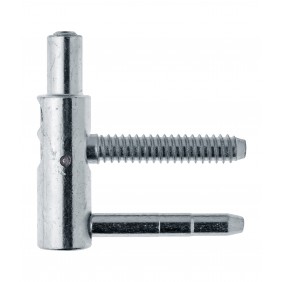 Demi fiche mâle menuiserie bois réglable - à visser - acier zingué - Exacta 491/495 OTLAV