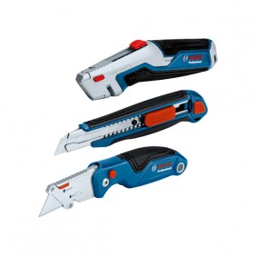 Set de 3 cutters professionnels polyvalents avec lames - 1600A027M4 BOSCH