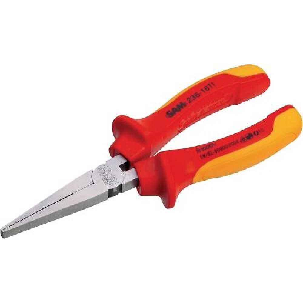Pince à Bec Plat (bec De Canard) 173 Mm - Acier à Outils, Idéale Pour Bijouterie, Modelage, Bricolage Et Loisirs Créatifs