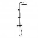 Colonne de douche avec mitigeur thermostatique noire mate Aquaduct SCHÜTTE