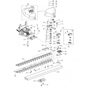 Pièces détachées pour la faucheuse Minieffe - éclaté n°1 EUROSYSTEMS