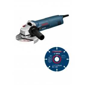 Lot Meuleuse d'angle 125 mm 1400 W GWS 1400 - 0601824800 + 3 disques à tronçonner Expert Carbide Multi Wheel 125mm BOSCH