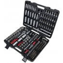 Coffret de douilles et accessoires 1/4'' - 3/8'' - 1/2'' - 195 pièces KS TOOLS