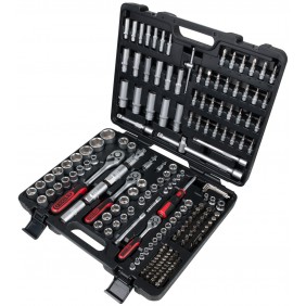 Coffret de douilles et accessoires 1/4'' - 3/8'' - 1/2'' - 195 pièces KS TOOLS