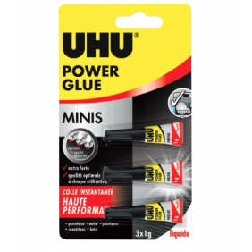 Colle de réparation instantanée - Super Glue Minis Liquide 34655 Uhu