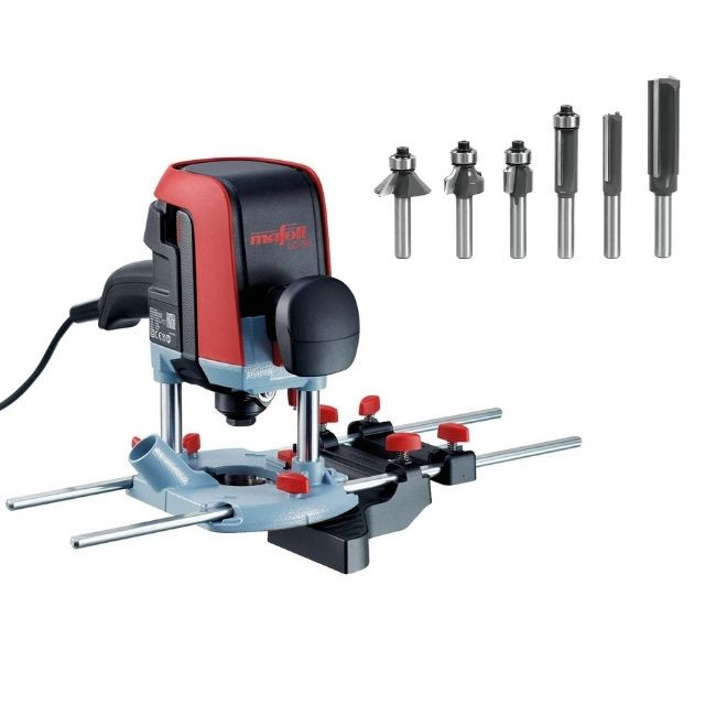 Défonceuse filaire 1100W - LO 55 + pack de 6 fraises LO-FS8 + coffret MAX3 MAFELL