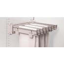 Porte-vêtements latéral coulissant - 8 supports amovibles avec pinces AMBOS
