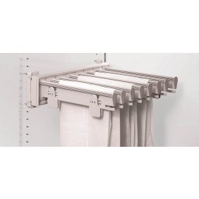 Porte-vêtements latéral coulissant - 8 supports amovibles avec pinces AMBOS