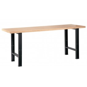 Établi bois avec 2 pieds et plateau - longueur 2 m SAM OUTILLAGE