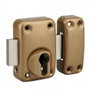 Verrou de porte - sans cylindre - or - Capital - Bricozor.jpeg FTH THIRARD