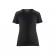 T-shirt de travail bicolore 100% coton femme 3479 - noir et gris foncé