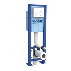 Bâti-support universel - autoportant - Ingénio - avec plaque Sphère blanche SIAMP