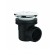Bonde de douche Ø60 mm - sortie horizontale - capot chromé Ø90