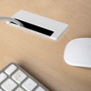 Passe-câble rectangulaire - bureau - blanc - lot de 5 - Plasquare 1 - Bricozor 4.jpeg EMUCA