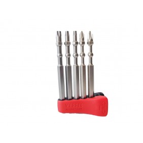 Jeu de 5 embouts de vissage Torx Impact Ball 1/4" + magnétiseur VESSEL