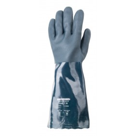 Gants de protection chimique avec manchette de sécurité EUROCHEM 3740 Coverguard