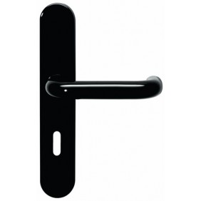 Plaques clé L pour poignées de porte - polyamide noir - 111 HEWI