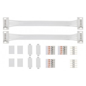 Pack de 2 connecteurs MaxLED - 100x19mm - max. 144W - blanc PAULMANN