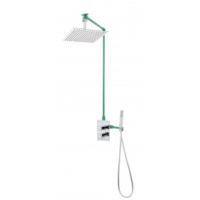 Colonne de douche encastrable plafond LOCK 50 avec mitigeur SARODIS