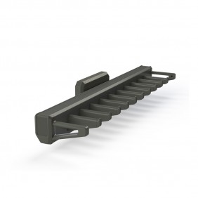 Porte cravates latéral extractible pour placard Quartz - titane EMUCA