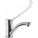 Mitigeur de lavabo - à bec haut orientable - levier médical coudé DELABIE