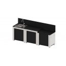 Ensemble cuisine Classic - 3 modules noir et inox ENO