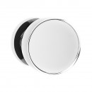 Bouton de porte centré fixe forme disque - diamètre 57 mm - chromé KARCHER DESIGN