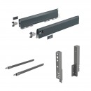 Kit tiroir tringles ArciTech - côtés H94 mm - pour dos H186 mm HETTICH