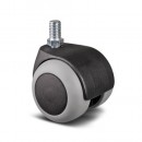 Roulette pivotante pour tables et bureaux avec tige filetée 10x15 mm TENTE