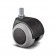 Roulette pivotante pour tables et bureaux avec tige filetée 10x15 mm