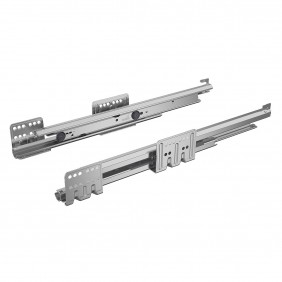 Paire de coulisses Actro Silent System sortie totale 10 kg - pour épaisseur 18 mm HETTICH