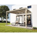 Pergola couverte adossée bois Reims 6 x 4m - PLA00164 MADERLAND
