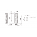 Charnière universelle à pans - Nylon blanc - Bricozor.png BRICOZOR