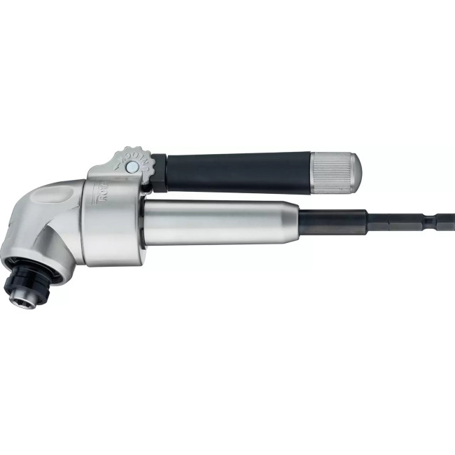Renvoi d'angle avec porte embout magnétique 1/4" - 48 positions de réglage WIHA