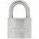 Cadenas à clé - corps laiton chromé - anse inox - 84IB - s'entrouvrant