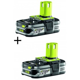 Lot de 2 batteries Lithium+ 18V ONE+™ - 2,5 Ah - RB18L25 RYOBI