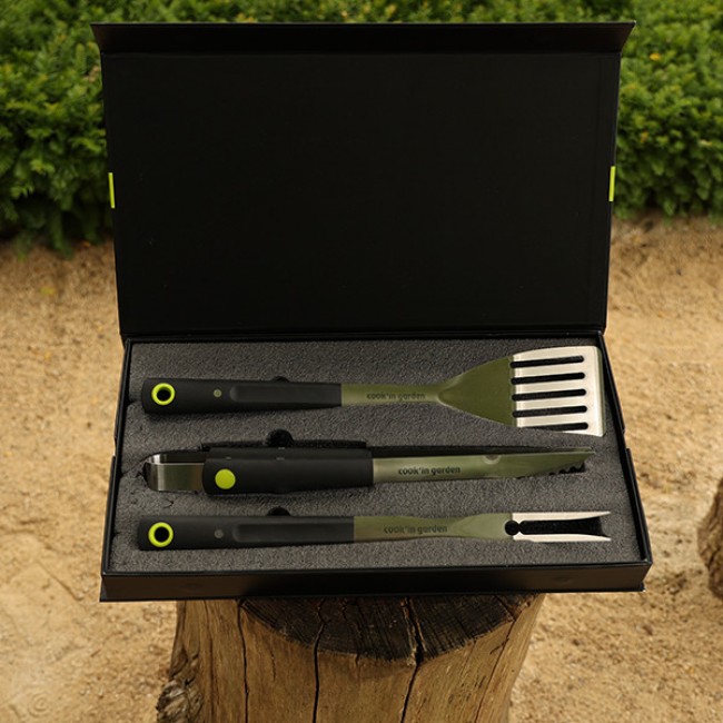 Coffret 3 accessoires aimantés - pince + spatule + fourchette 5.jpg COOK IN GARDEN