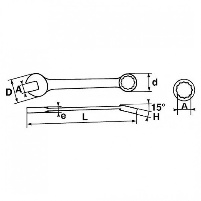 Clé mixte courte.jpeg SAM OUTILLAGE