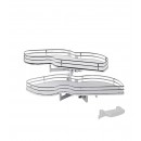 Plateaux doubles pivotants pour meuble d'angle 846BE Combi's - Ellite INOXA