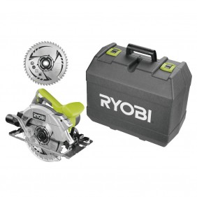 Scie circulaire 1600W - Ø190 mm + 1 rail de guidage et coffret - RCS1600-KSR RYOBI