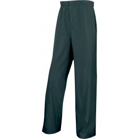 Pantalon de pluie imperméable enduit PU 900PAN - vert foncé DELTA PLUS